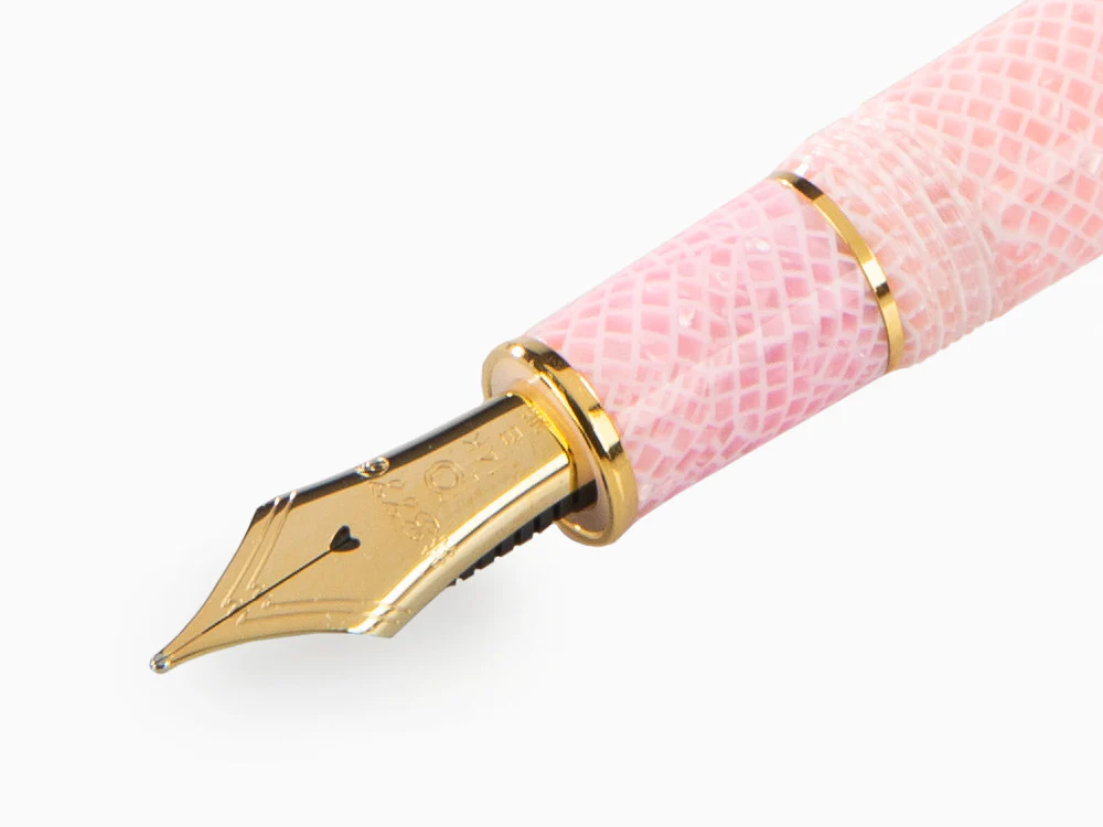 Platinum Celluloid Fountain Pen Sakura, Gold trim, PTB-30000S-40 - Image 5
