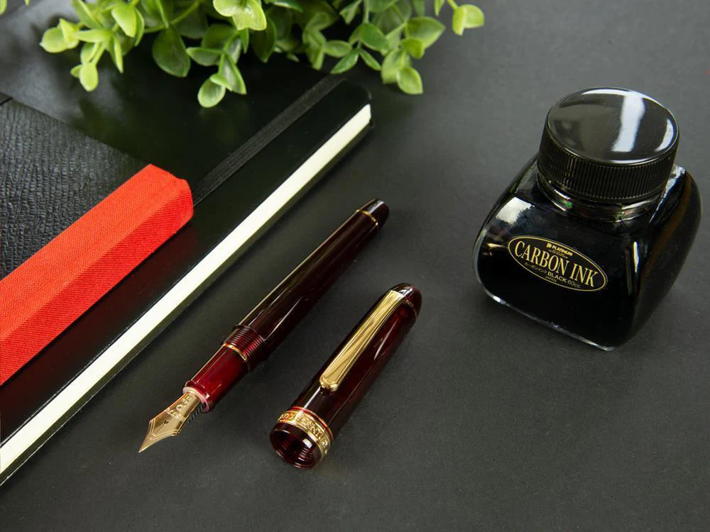 Platinum Century Bourgogne Fountain Pen, Resin, PNB-15000A-71 - Image 2