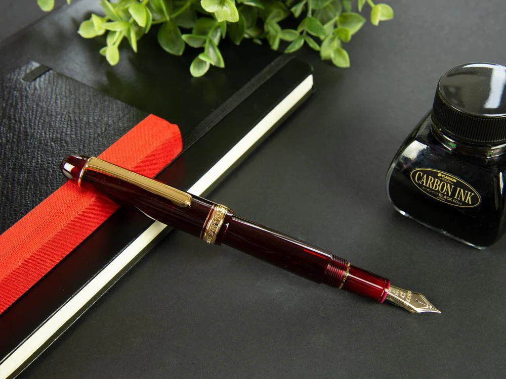 Platinum Century Bourgogne Fountain Pen, Resin, PNB-15000A-71 - Image 4