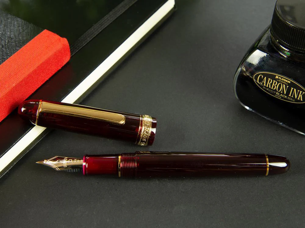 Platinum Century Bourgogne Fountain Pen, Resin, PNB-15000A-71 - Image 5