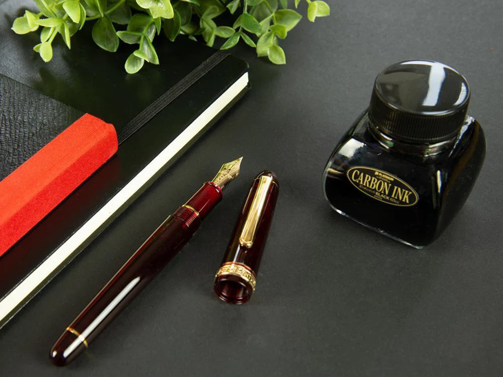 Platinum Century Bourgogne Fountain Pen, Resin, PNB-15000A-71 - Image 7