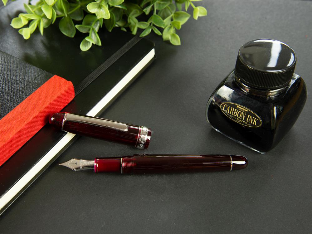 Platinum Century Bourgogne Fountain Pen, Resin, PNB-18000CR-71 - Image 4