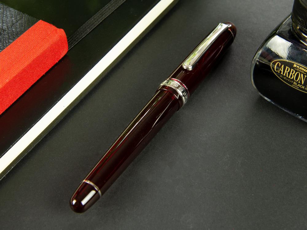 Platinum Century Bourgogne Fountain Pen, Resin, PNB-18000CR-71 - Image 6