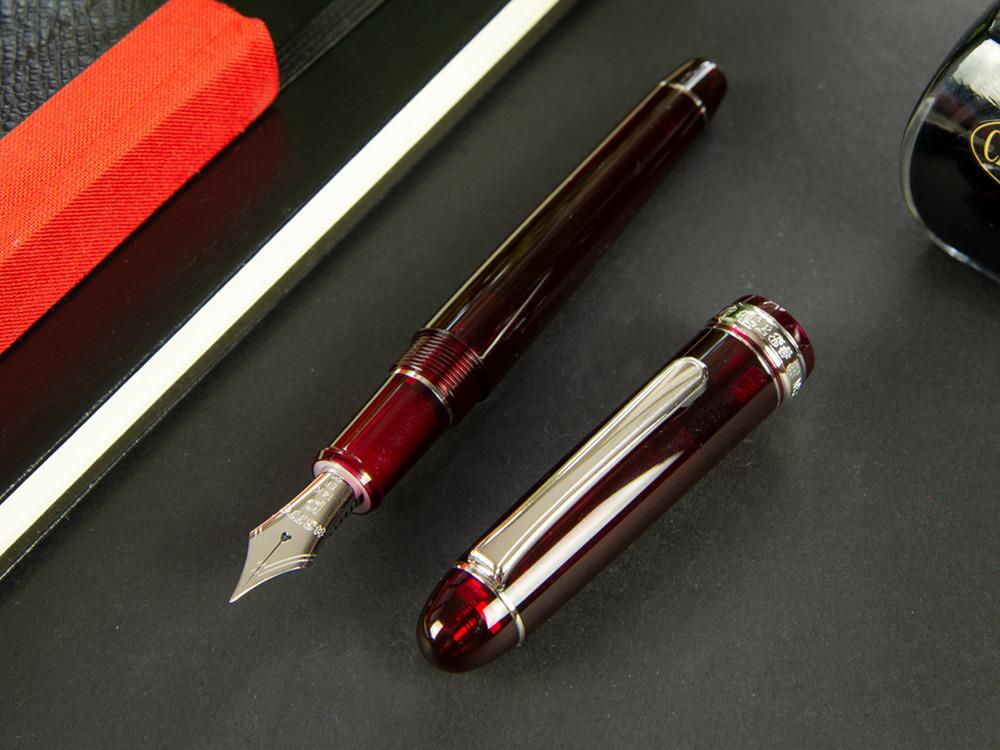 Platinum Century Bourgogne Fountain Pen, Resin, PNB-18000CR-71 - Image 7