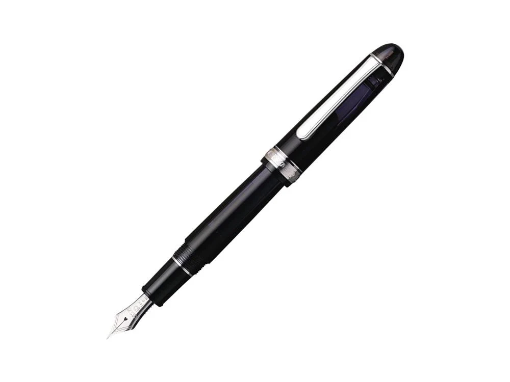 Platinum Century Fountain Pen, Resin, Chrome Trim, PNB-18000CR-7