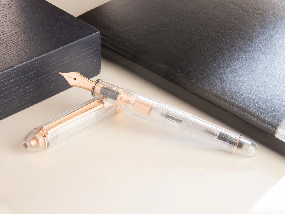 Platinum Century Fountain Pen, Resin, Rose gold trim, PNB-20000R-5 - Image 5