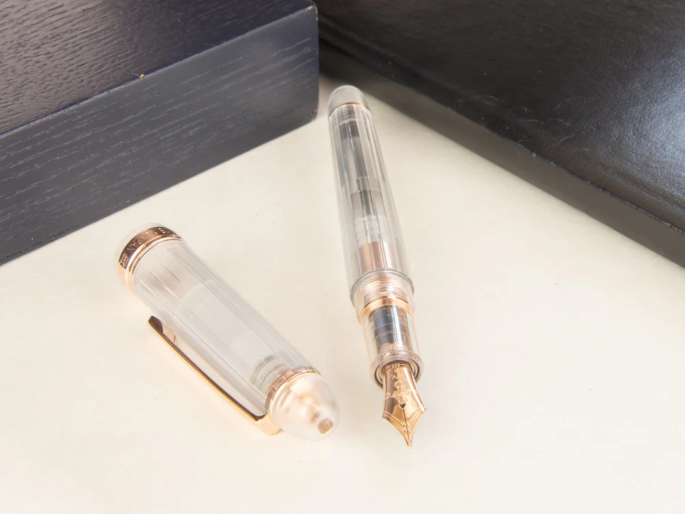 Platinum Century Fountain Pen, Resin, Rose gold trim, PNB-20000R-5 - Image 7