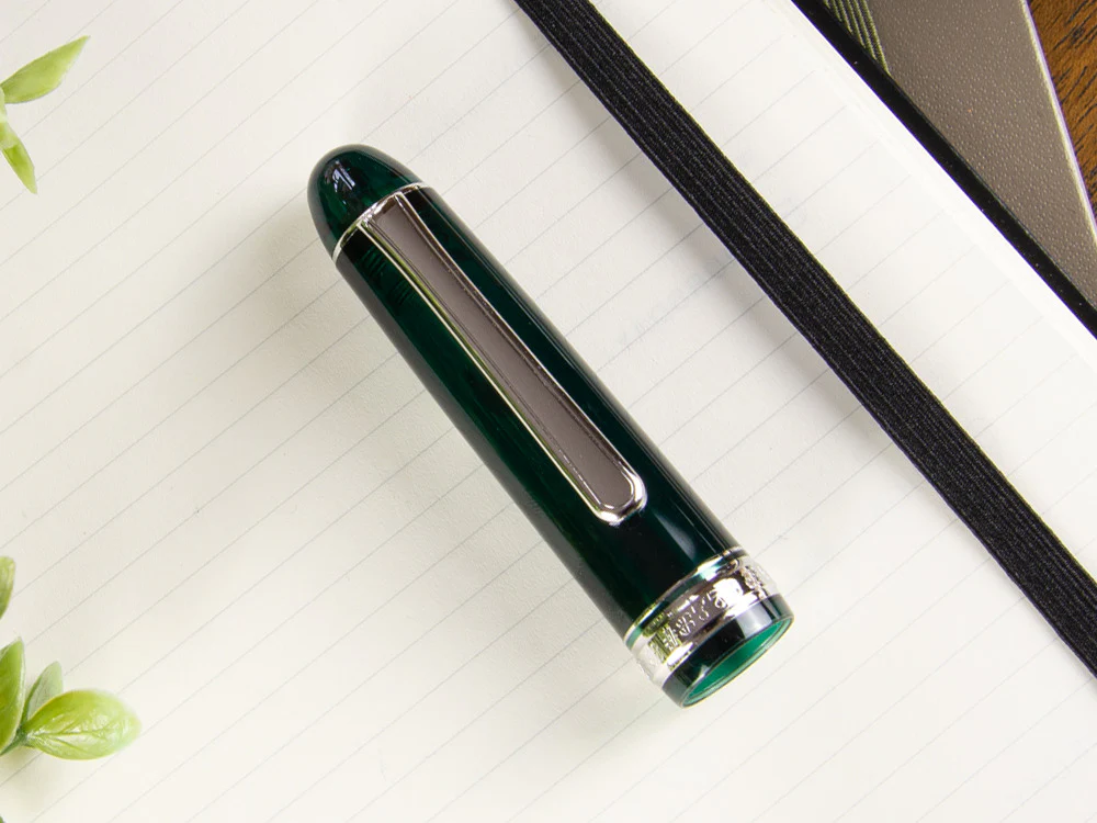 Platinum Century Laurel Green Fountain Pen, Resin, PNB-18000CR-41 - Image 6