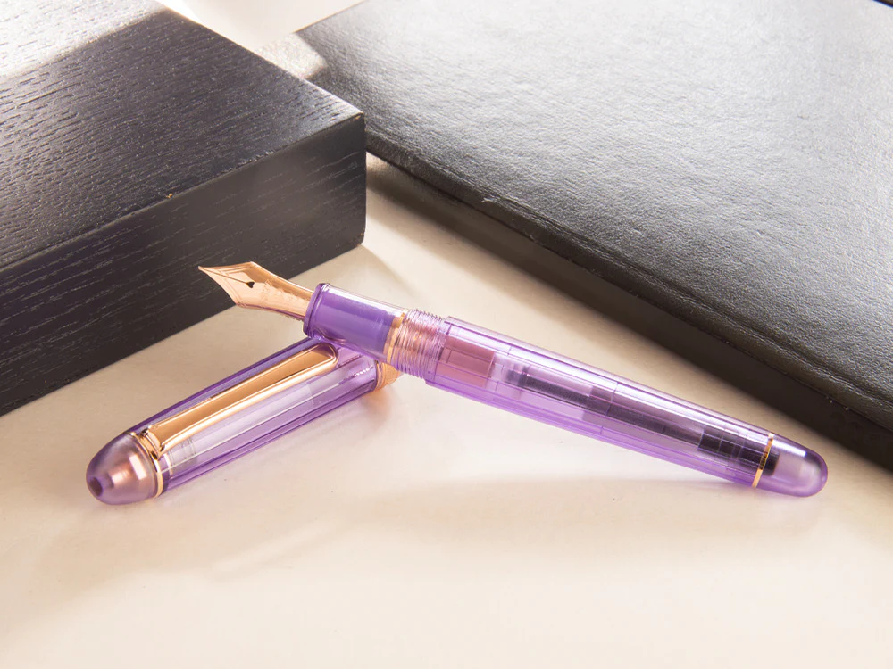 Platinum Century  Nice Lavande Fountain Pen, Rose Gold, PNB-20000R-87 - Image 6