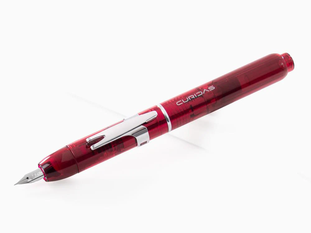 Platinum Curidas Fountain Pen, Retractable, Gran Red, PKN-7000-77 - Image 2