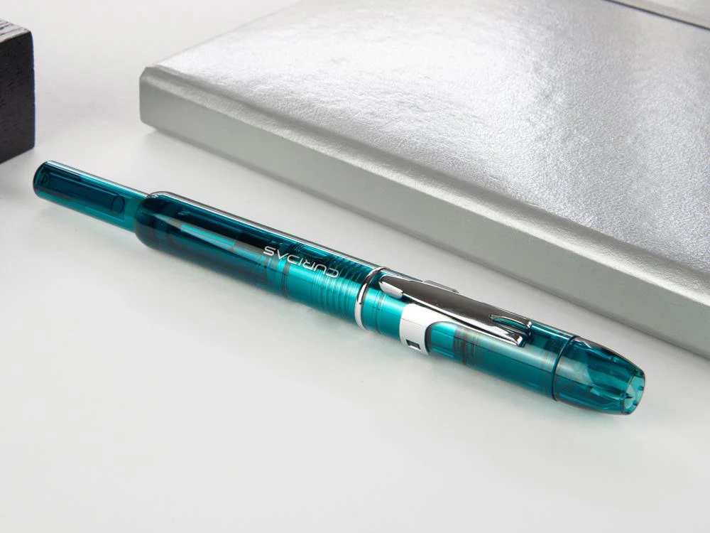 Platinum Curidas Fountain Pen, Retractable, Urban Green, PKN-7000-43 - Image 3