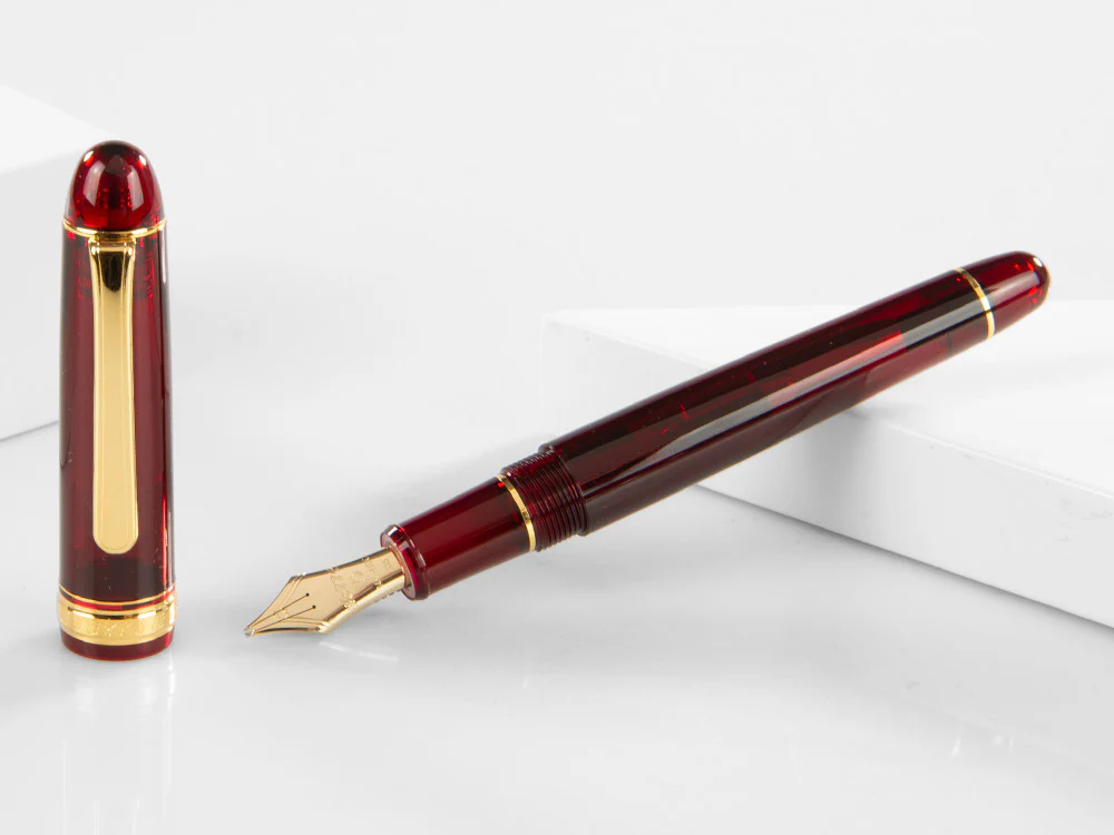 Platinum Fountain Pen, Century Music Burgundy, PNBM-20000-71 - Image 2