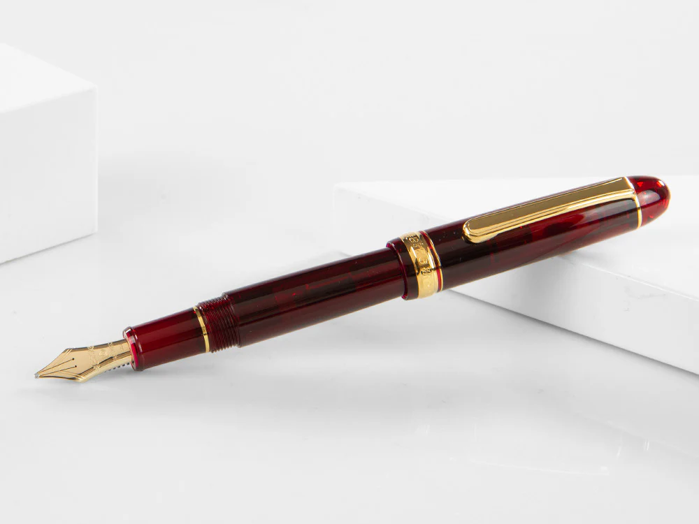 Platinum Fountain Pen, Century Music Burgundy, PNBM-20000-71 - Image 3
