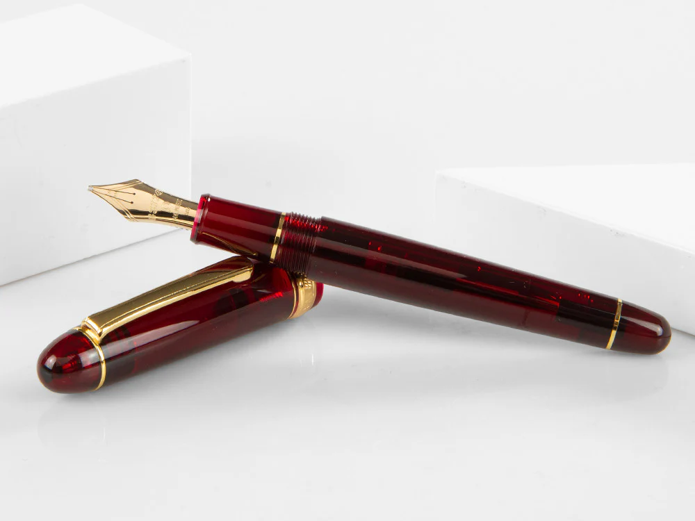 Platinum Fountain Pen, Century Music Burgundy, PNBM-20000-71 - Image 4