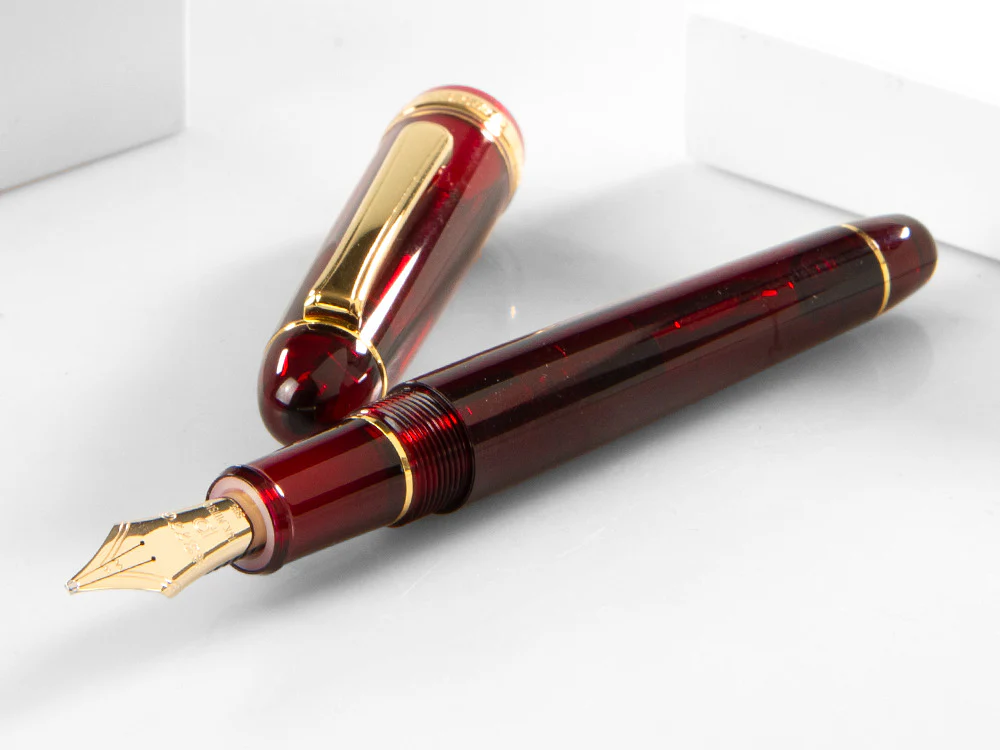 Platinum Fountain Pen, Century Music Burgundy, PNBM-20000-71 - Image 6