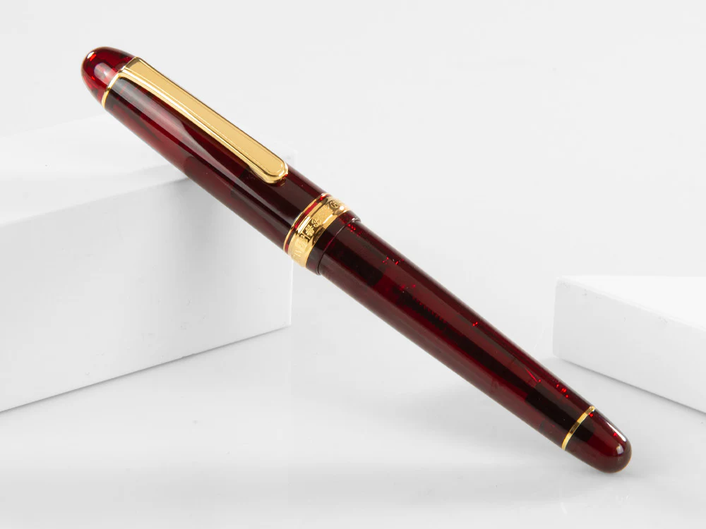 Platinum Fountain Pen, Century Music Burgundy, PNBM-20000-71 - Image 7