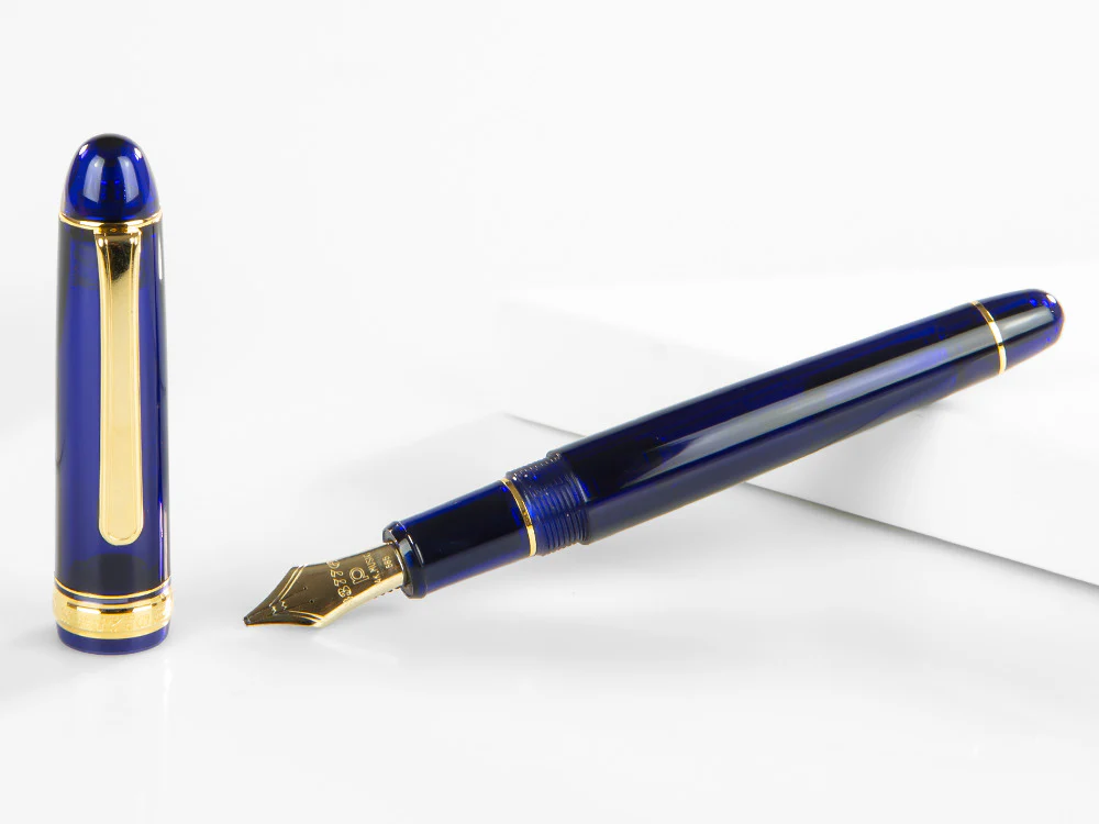 Platinum Fountain Pen, Century Music Chartres Blue, PNBM-20000-51 - Image 2