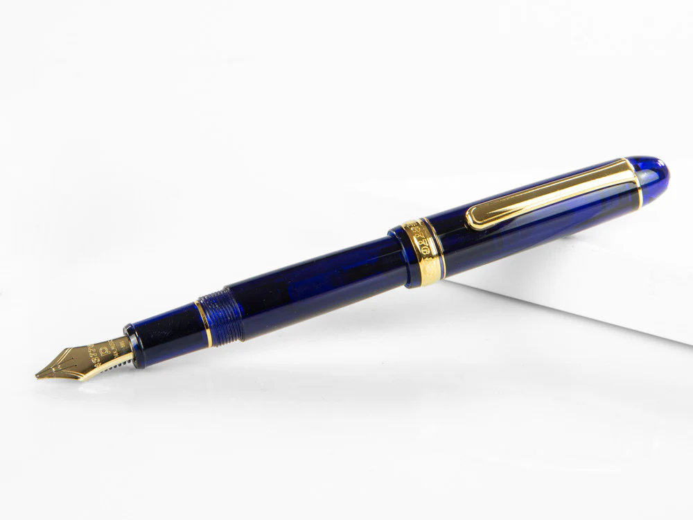 Platinum Fountain Pen, Century Music Chartres Blue, PNBM-20000-51 - Image 3