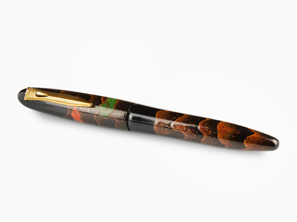 Platinum Izumo Fountain Pen, Black,Ginsen Yakumo, Maki-e - Image 8