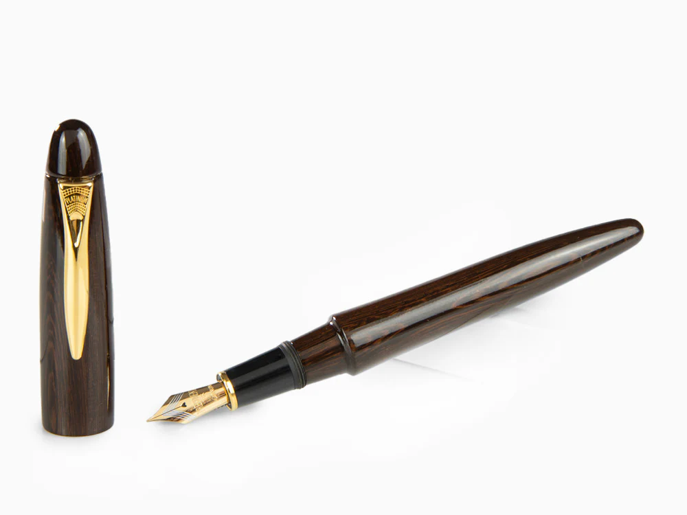 Platinum Izumo Fountain Pen, Brown, Tagayasan wood, PIZ-50000T-21 - Image 2