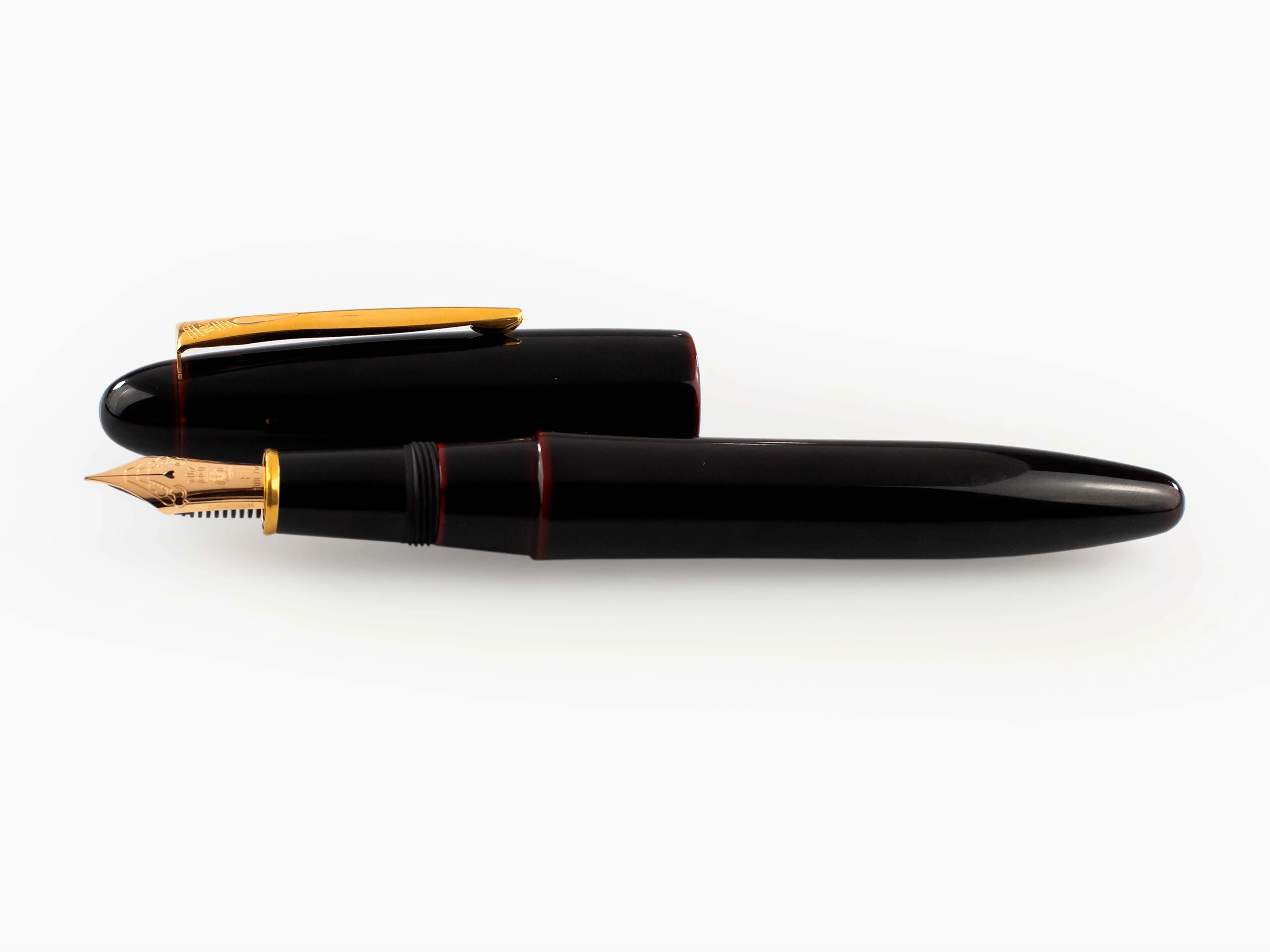 Platinum Izumo Fountain Pen, Red, Ebonite, Tamenuri PIZ-55000-28 - Image 7
