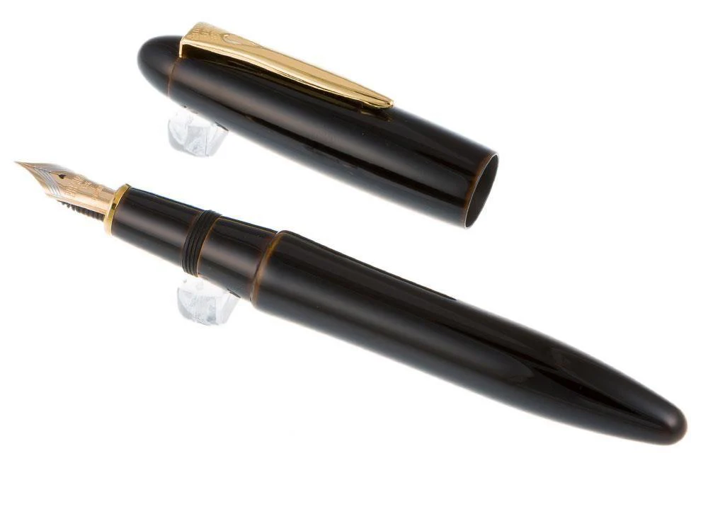 Platinum Izumo Fountain Pen, Yellow, Ebonite, Tamenuri PIZ-55000-30 - Image 4
