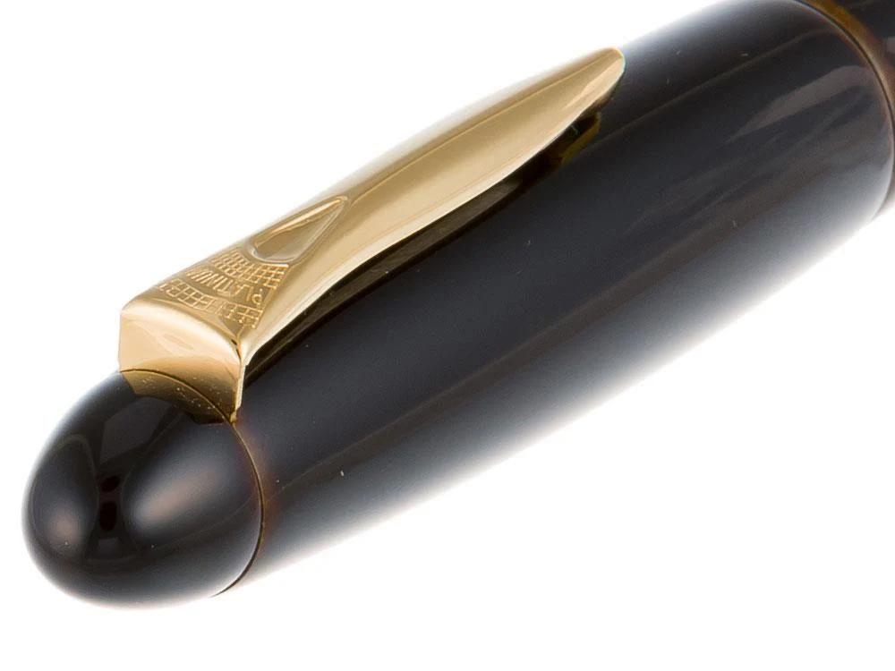 Platinum Izumo Fountain Pen, Yellow, Ebonite, Tamenuri PIZ-55000-30 - Image 8