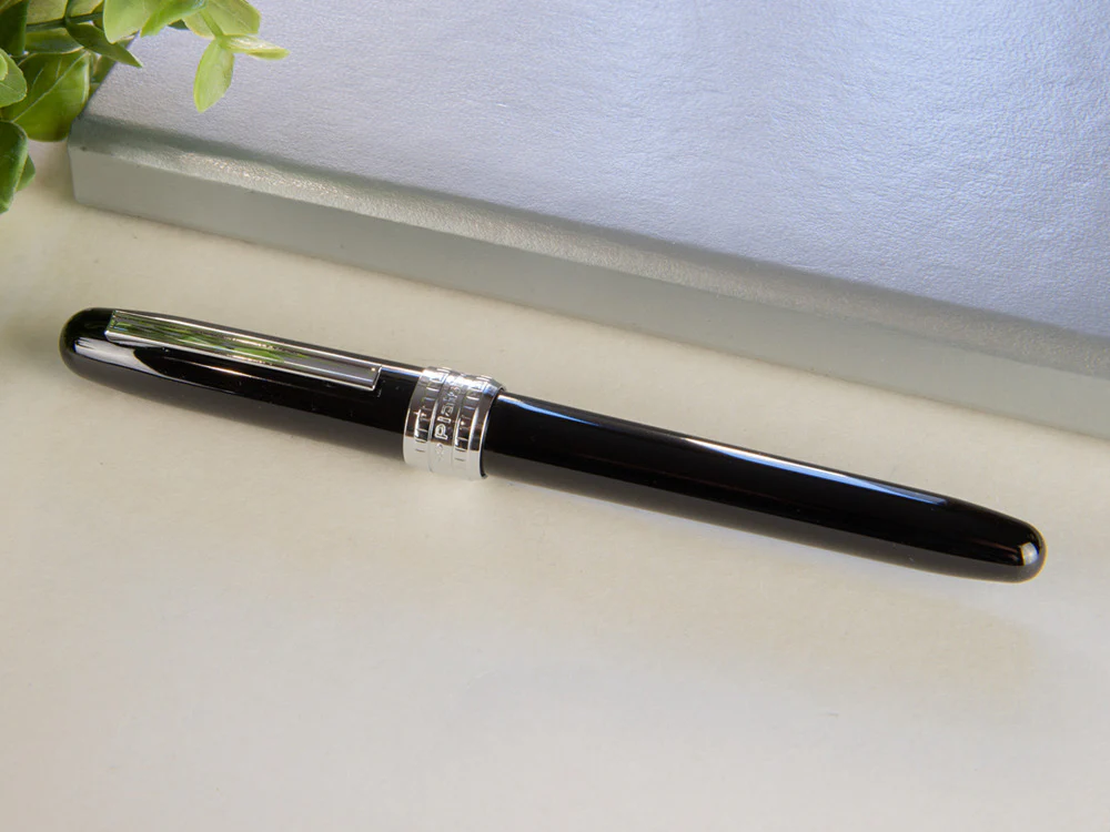 Platinum Plaisir Fountain Pen, Anodized aluminium, Black, PGB-1000-1 - Image 3