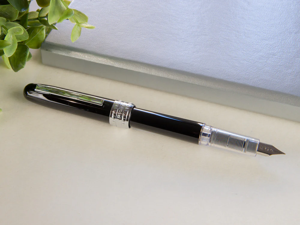 Platinum Plaisir Fountain Pen, Anodized aluminium, Black, PGB-1000-1 - Image 4