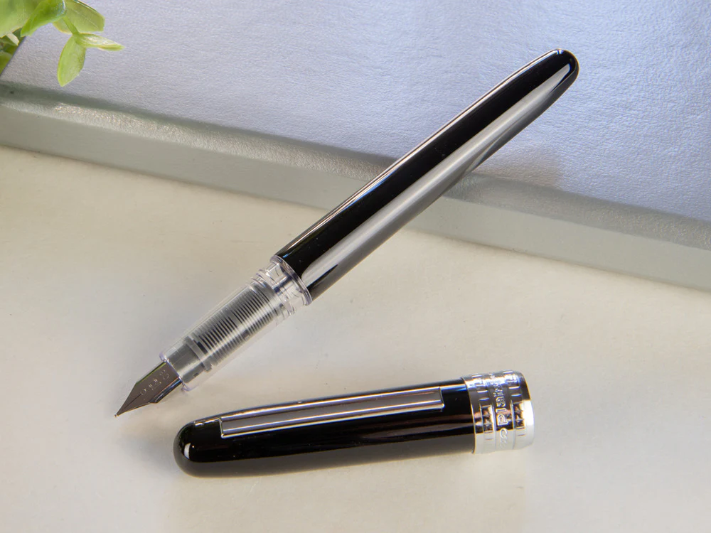Platinum Plaisir Fountain Pen, Anodized aluminium, Black, PGB-1000-1 - Image 5