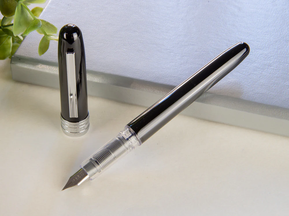 Platinum Plaisir Fountain Pen, Anodized aluminium, Black, PGB-1000-1 - Image 6