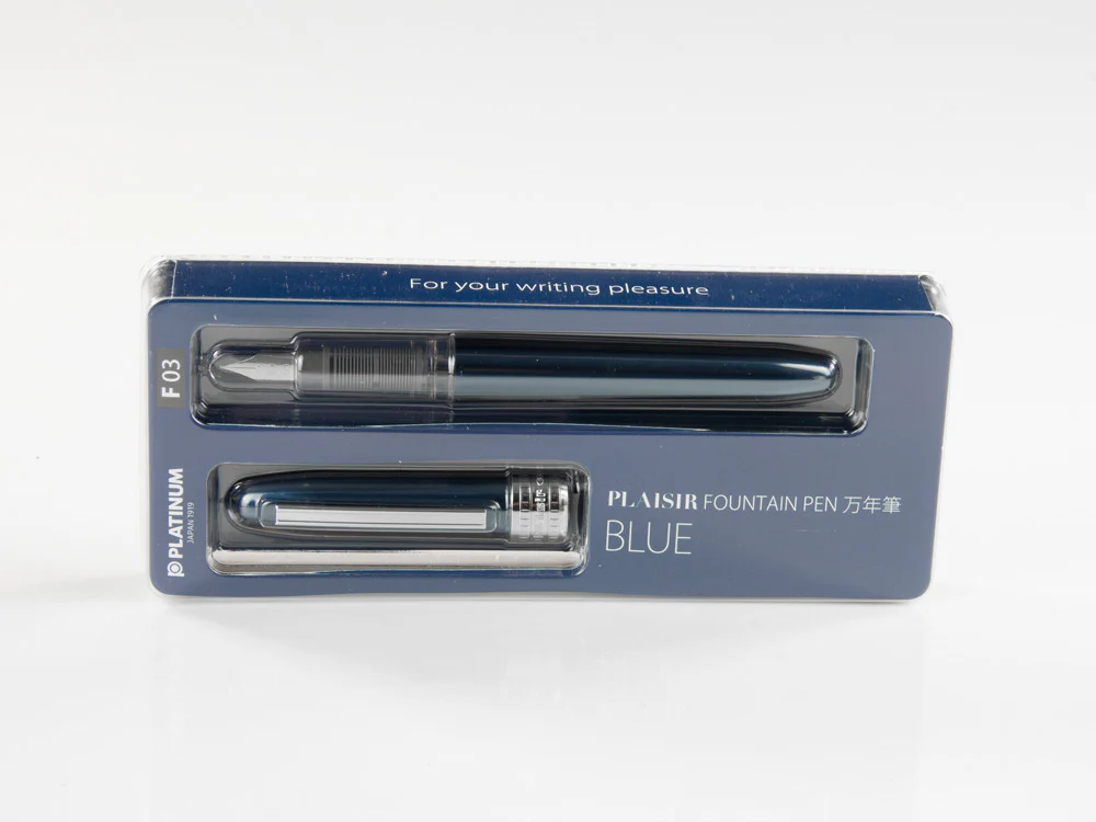 Platinum Plaisir Fountain Pen, Anodized aluminium, Blue, PGB-1000-56 - Image 3