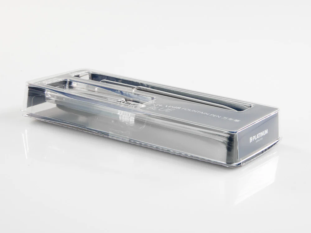 Platinum Plaisir Fountain Pen, Anodized aluminium, Blue, PGB-1000-56 - Image 4
