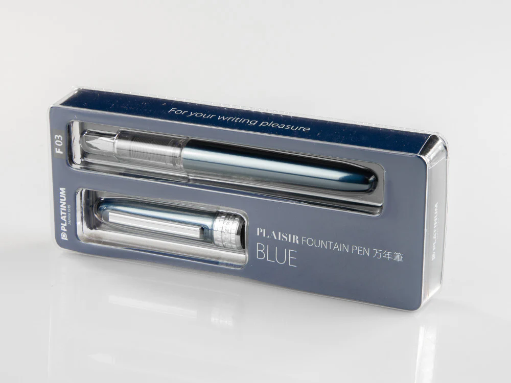 Platinum Plaisir Fountain Pen, Anodized aluminium, Blue, PGB-1000-56 - Image 6
