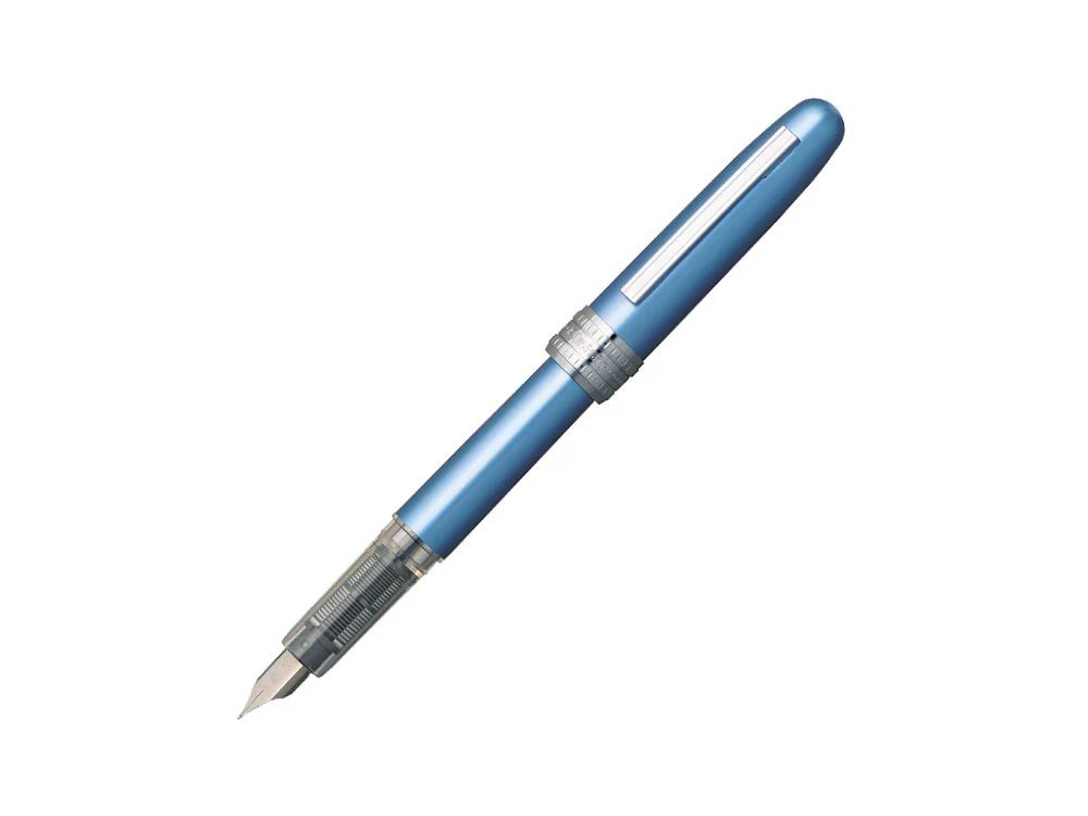 Platinum Plaisir Fountain Pen, Anodized aluminium, Blue, PGB-1000B-57 - Image 2