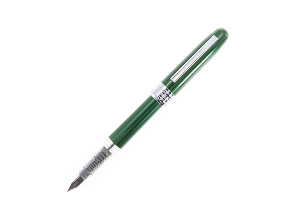 Platinum Plaisir Fountain Pen, Anodized aluminium, Green, PGB-1000-41 - Image 2