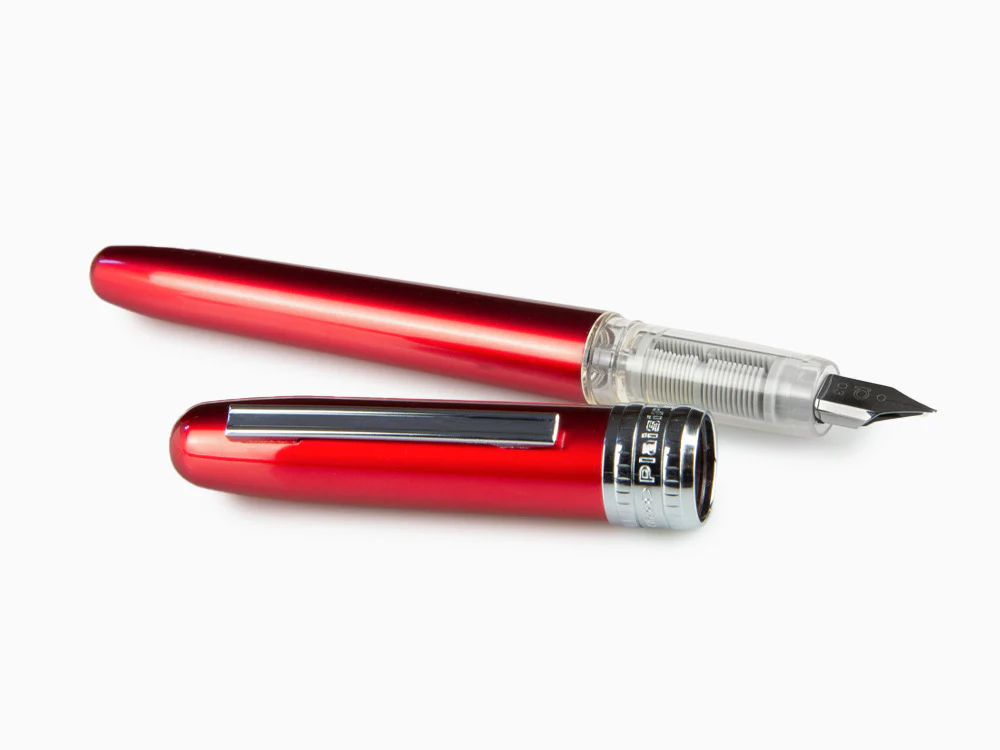 Platinum Plaisir Fountain Pen, Anodized aluminium, Red, PGB-1000-70 - Image 7