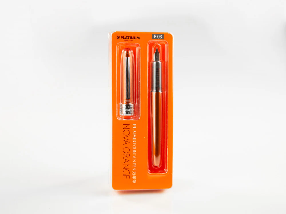 Platinum Plaisir Fountain Pen Nova Orange, Aluminium, PGB-1000-25 - Image 2
