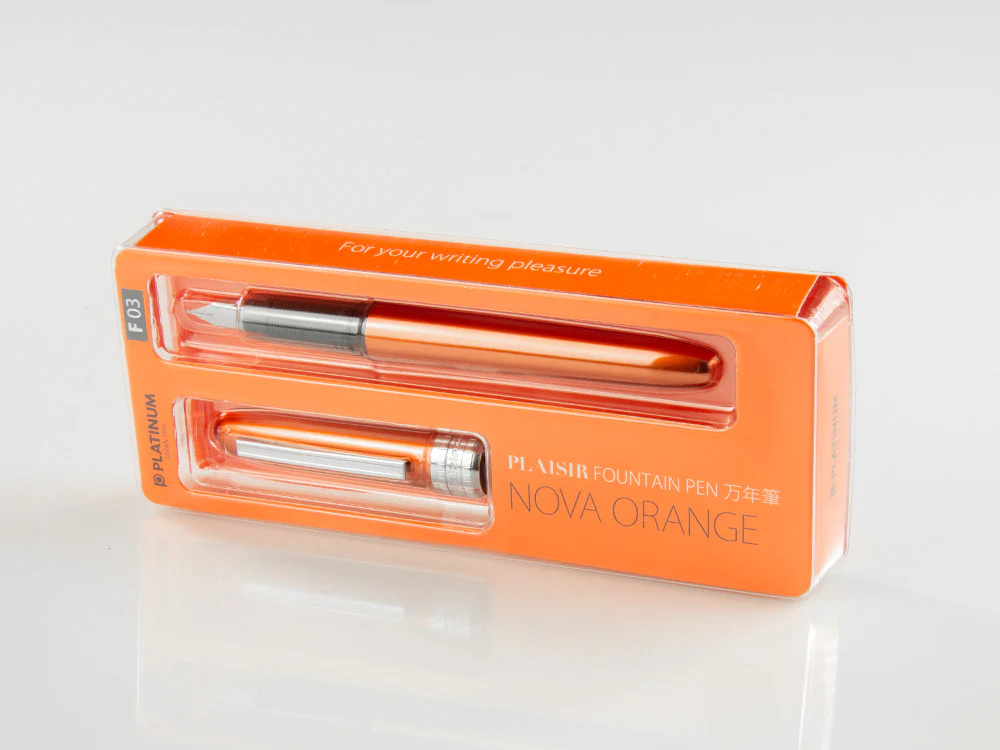 Platinum Plaisir Fountain Pen Nova Orange, Aluminium, PGB-1000-25 - Image 5