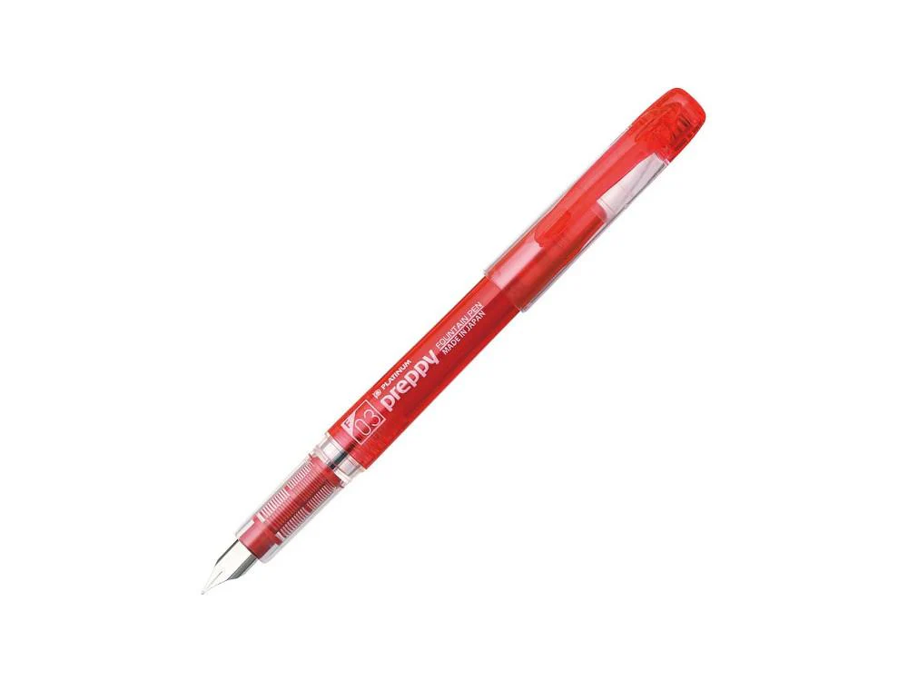 Platinum Preppy Fountain Pen, Polycarbonate, Red, PSQ-300-11 - Image 2