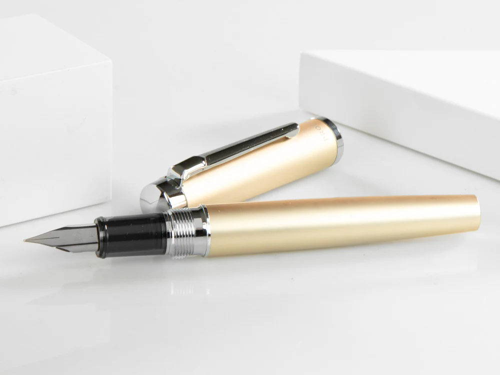 Platinum Procyon Champagne Gold Fountain Pen, Aluminium, PNS-8000-78 - Image 6