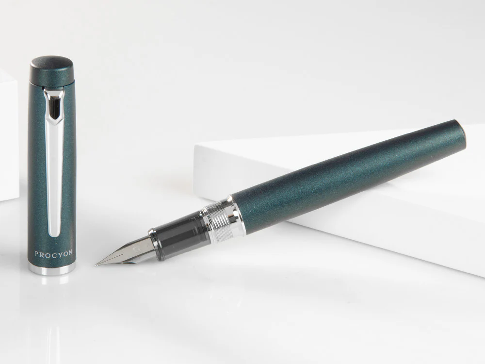 Platinum Procyon Deep Sea Fountain Pen, Aluminium, Blue, PNS-5000-50 - Image 2