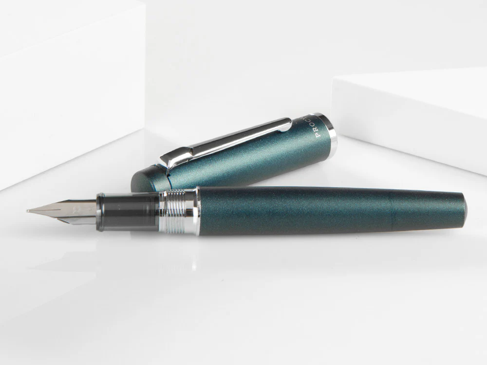 Platinum Procyon Deep Sea Fountain Pen, Aluminium, Blue, PNS-5000-50 - Image 6