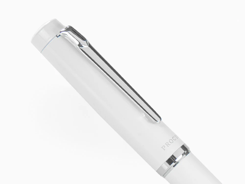 Platinum Procyon Porcelain Fountain Pen, Aluminium, White, PNS-5000-3 - Image 9