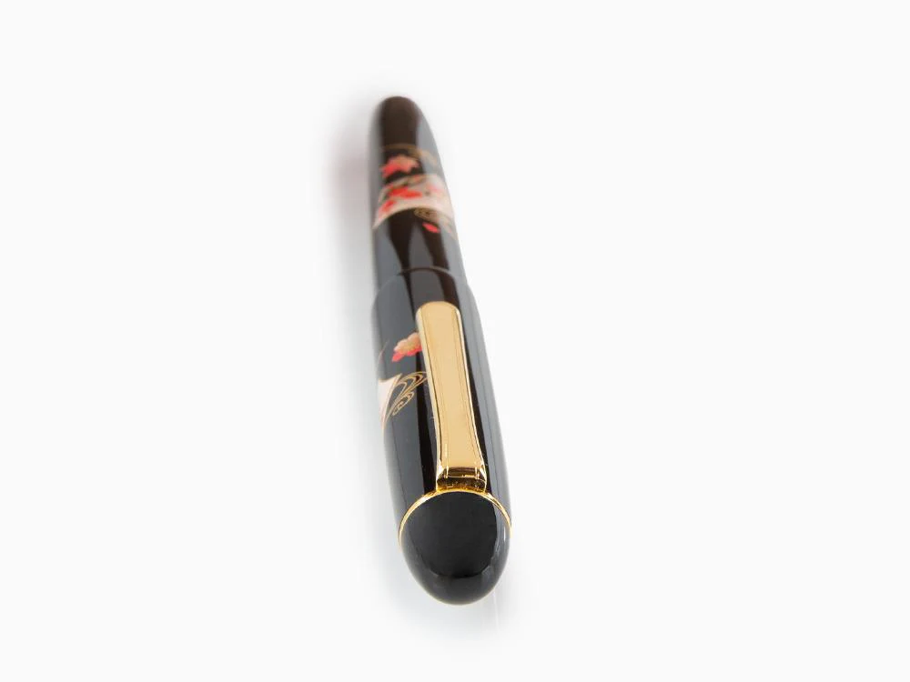 Platinum Urushi Maki-e Fountain Pen, Resin and lacquer, Senmen - Image 6