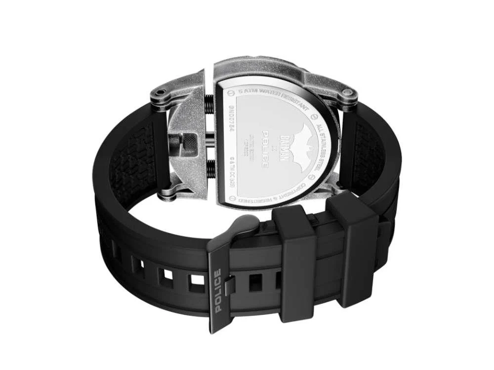 Police Batman Dark Side Quartz Watch, Black, Limited Edition, PEWGN0075401 - Image 3