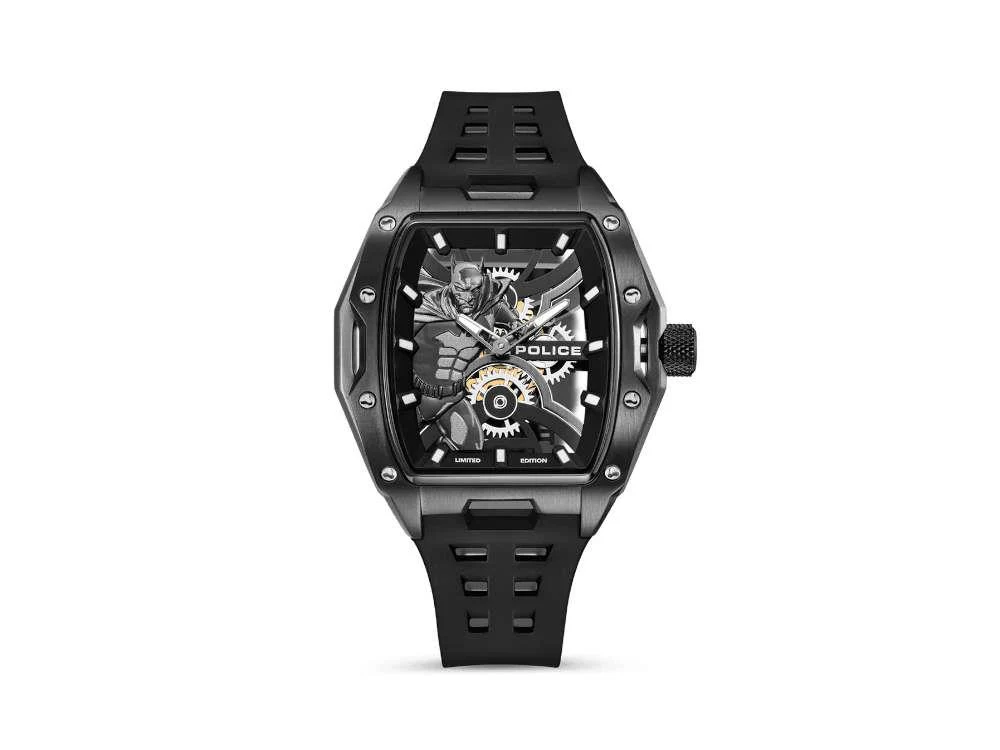 Police Batman Gotham Quartz Watch, 44.5 mm, Black, Limited Edition, PEWGM0075301