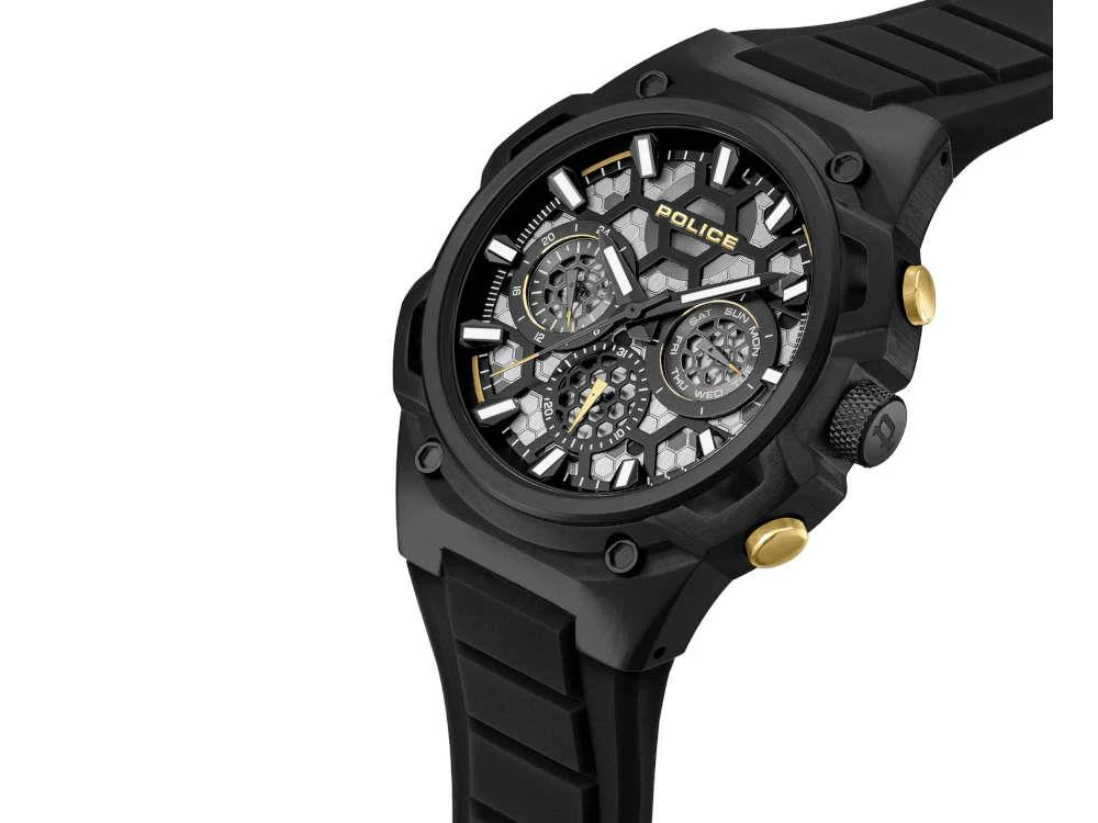 Police Challenger Quartz Watch, PVD, 46 mm, Black, PEWGQ0071901 - Image 2