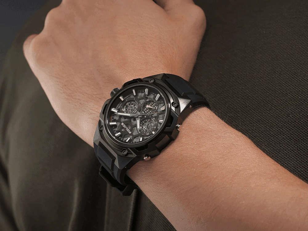 Police Challenger Quartz Watch, PVD, 46 mm, Black, PEWGQ0071901 - Image 4