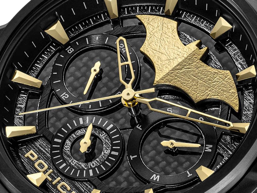 Police Crusader Quartz Watch & Batarang Bracelet Set Limited Ed, PEWGQ0089902 - Image 4